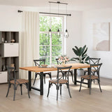 Dining Table Legs Black 2 pcs 70x cm Steel 4013308