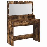Dressing Table Smoked Oak 100 x 41 x 135 cm Engineered Wood 865104