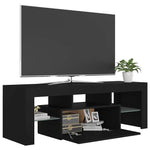 TV Cabinet with LED Lights Black 120x35x40 cm 804347