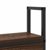 Storage Headboard with Charging Station Brown oak 75 cm 859779