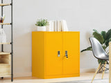 Storage Cabinet Mustard Yellow 60 x 40 x 90 cm Steel 891727