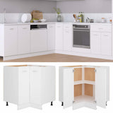 Corner Bottom Cabinet "Lyon" White 75,5x75,5x81,5 cm Engineered Wood 802489