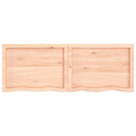 ZNTS Wall Shelf 160x50x cm Untreated Solid Wood Oak 363593