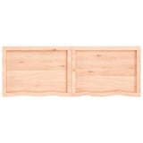 ZNTS Wall Shelf 160x50x cm Untreated Solid Wood Oak 363593