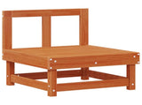 Garden Lounge Set 5 pcs Wax Brown Solid Pine Wood 3418091