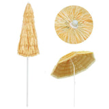 Beach Parasol Natural 240 cm Hawaii Style 44548