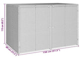 Box Garbage Bin Box 2 pcs Black 130 x 80 x 115 cm Polyethylene 42008242
