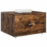 Drawer Cabinet with Wheel Smoked Oak 55 x 45 x 31 cm 869310