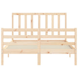 Bed Frame without Mattress 140x200 cm Solid Wood Pine 3193856