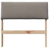 Upholstered Headboard Taupe 80 cm Solid Pine Wood 879147