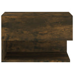 ZNTS Wall-mounted Bedside Cabinets 2 pcs Smoked Oak 816947