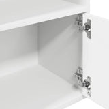 Bookcase White 31x24x127 cm Engineered Wood 860346
