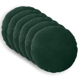 Cushion with Pillow HEERLEN 6 pcs Dark Green Velvet 929668