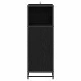 Bathroom Furniture Set with Shelf Black Oak 35 x 37.5 x 100 cm 883593