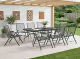 Garden Dining Set 9 pcs Anthracite 212 x 90 x 76 cm 3429143