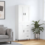 Highboard White 69,5x34x180 cm Engineered Wood 3200017