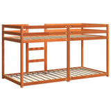 Bunk Bed without Mattress Wax Brown 80x200 cm Solid Wood Pine 844828