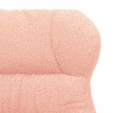 Armchair Pink 69 x 74 x 93 cm Sherpa Fabric 42001882