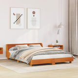 Bed Frame without Mattress Wax Brown 120x190 cm Small Double Solid Wood Pine 850748