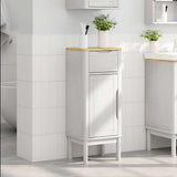 Bathroom Cabinet FLORO White 35 x 30 x 90 cm Solid Pine Wood 42011238