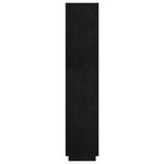 Book Cabinet/Room Divider Black 60x35x167 cm Solid Pinewood 810878