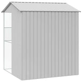 Bird Cage with Storage Grey 215 x 210 x 247 cm Galvanised Steel 3325175
