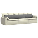 Sofa Pillows 2 pcs Dark Grey 200 x 40 cm Fabric 42013899