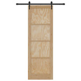 Sliding Door Manual ORKDAL Brown 78 x 232 cm Solid pine wood 3333782