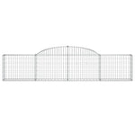 Arched Gabion Baskets 13 pcs 300x30x60/80 cm Galvanised Iron 3146496