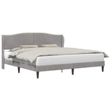 Bed Frame with Headboard Light Grey 180 x 200 cm Velvet 42027950