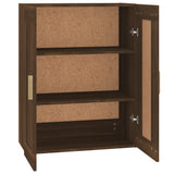 Wall Cabinet Brown Oak 69.5x32.5x90 cm Engineered Wood 817395