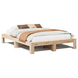 Bed Frame without Mattress 150x200 cm King Size Solid Wood Pine 3308735