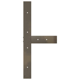 Dining Table Legs T-Shaped 2 pcs Natural Steel 70x35x cm Steel 4013059