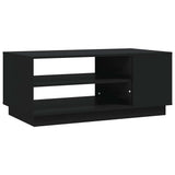 Coffee Table Black Engineered Wood Medium Modern Coffee Table 810281