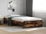 Bed Frame Smoked Oak 80 x 200 cm Engineered Wood 8009096