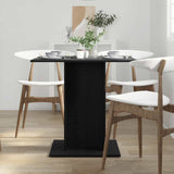 Dining Table Black Oak 80x80x75 cm Engineered Wood 862408