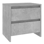 Bedside Cabinets 2 pcs Concrete Grey 45x34.5x44.5 cm Engineered Wood 809854
