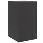 ZNTS Bedside Cabinet Black 34.5x39x62 cm Steel 841775