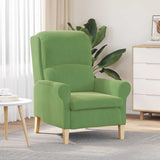Armchair Light green 76 x 94 x 102 cm Velvet 42009860