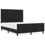 ZNTS Bed Frame Black 140x200 cm Velvet 3345013