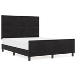 ZNTS Black Velvet Bed Frame 160x200 cm 3345019