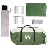Family Tent Green 450 x 400 x 265 cm Polyester and Steel 42028599