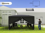 3 x 3 Pop Up Gazebo, Water and UV Resistant Party Tent Camping Canopy Marquee with Carry Bag, T3398P311651