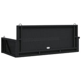 Swing Bench Black 119x56x48 cm Poly Rattan 365625