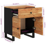 Bedside Cabinet 50x33x60 cm Solid Wood Acacia&Engineered Wood 350669