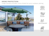 2.7m Garden Parasol Cantilever Umbrella with Crank Handle and Cross Base for Outdoor, Hanging Sun T3398P319937