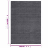 Shaggy Rug Anthracite 200x275 cm Polyester 353823