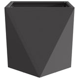 Planter 2 pcs Black 40 x 40 x 40 cm Steel 883823