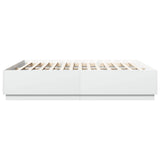 Bed Frame without Mattress White 200x200 cm 3209674