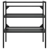 Bathroom Washbasin Frame Black 79x38x83 cm Iron 338489